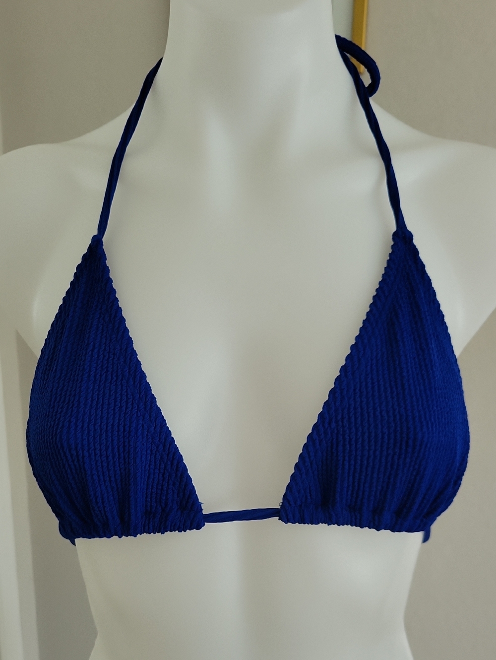 Mapalé Bikini Top M Ribbed Neon Blue NWT Stretch